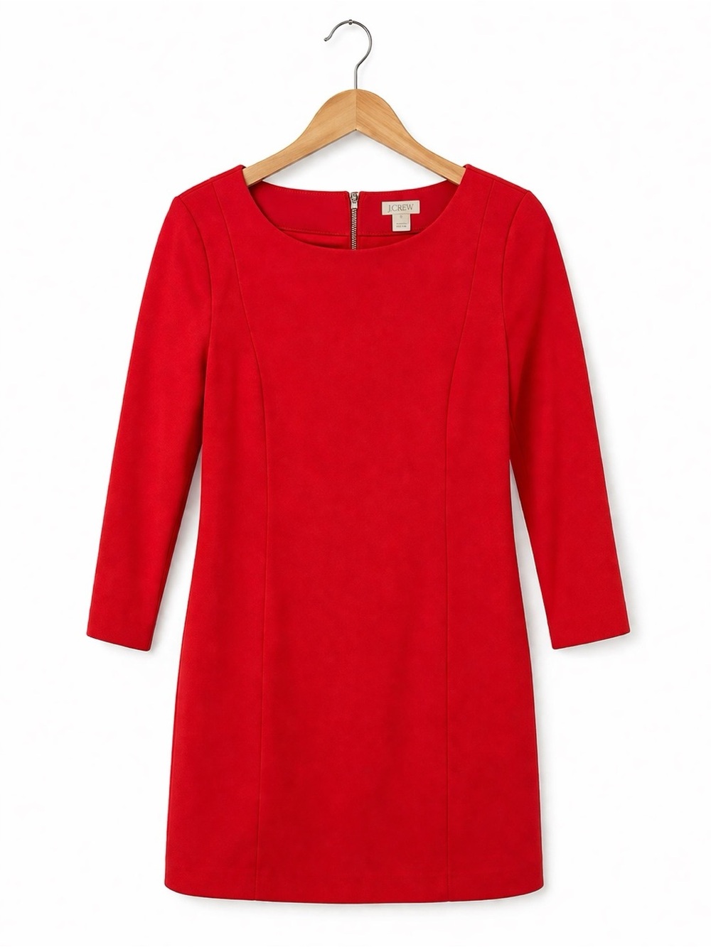 J. Crew Red Shift Dress Small Excellent Condition Classic Timeless Polished